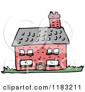 Cartoon Of A House Royalty Free Vector Illustration by lineartestpilot