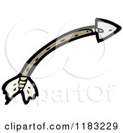 Cartoon Of An Arrow Royalty Free Vector Illustration by lineartestpilot