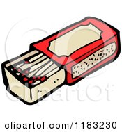Cartoon Of A Matchbox Royalty Free Vector Illustration by lineartestpilot
