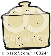 Cartoon Of A Pan With A Lid Royalty Free Vector Illustration