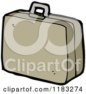 Cartoon Of A Briefcase Royalty Free Vector Illustration by lineartestpilot