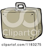 Cartoon Of A Briefcase Royalty Free Vector Illustration by lineartestpilot