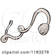 Cartoon Of An Electrical Cord Royalty Free Vector Illustration by lineartestpilot
