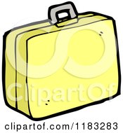 Cartoon Of A Suitcase Royalty Free Vector Illustration