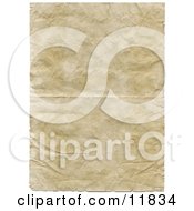 Poster, Art Print Of Old Paper With Wrinkle And Crinkles