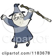 Cartoon Of A Wizard Royalty Free Vector Illustration