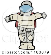 Cartoon Of An Astronaut Royalty Free Vector Illustration
