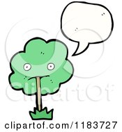 Cartoon Of A Tree Speaking Royalty Free Vector Illustration