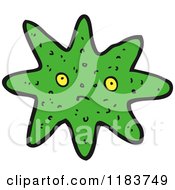 Cartoon Of A Starfish Royalty Free Vector Illustration by lineartestpilot