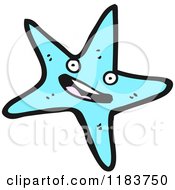 Cartoon Of A Starfish Royalty Free Vector Illustration by lineartestpilot