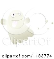 Cartoon Of A Ghost Royalty Free Vector Illustration