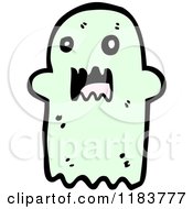 Cartoon Of A Ghost Royalty Free Vector Illustration