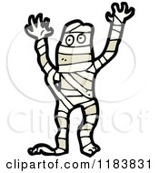 Cartoon Of A Mummy Royalty Free Vector Illustration by lineartestpilot