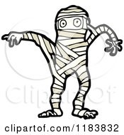 Cartoon Of A Mummy Royalty Free Vector Illustration by lineartestpilot