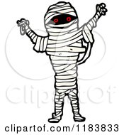 Cartoon Of A Mummy Royalty Free Vector Illustration