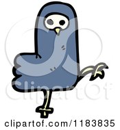 Cartoon Of A Bird Monster Royalty Free Vector Illustration by lineartestpilot