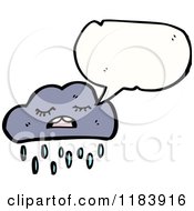 Poster, Art Print Of Rain Cloud And Speaking