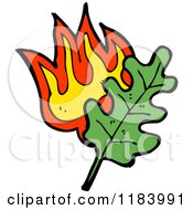 Poster, Art Print Of Burning Leaf