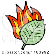 Poster, Art Print Of Burning Leaf