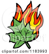 Poster, Art Print Of Burning Leaf