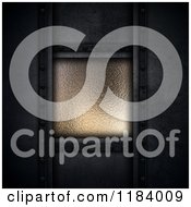 Poster, Art Print Of 3d Dark Concrete Background And Metal