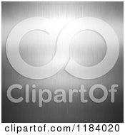 Clipart Of A Shiny 3d Brushed Metal Background Royalty Free CGI Illustration