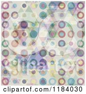 Poster, Art Print Of Retro Grungy Circle And Triangle Background