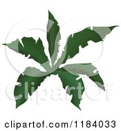Clipart Of A Tropical Plant Royalty Free Vector Illustration