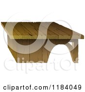 Cartoon Of A Wooden Table Royalty Free Vector Clipart by dero