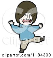 Cartoon Of A Man Kicking Royalty Free Vector Illustration