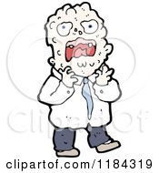 Cartoon Of A Man With A Allergic Reaction Royalty Free Vector Illustration