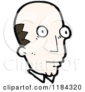 Cartoon Of A Bald Man Royalty Free Vector Illustration