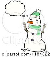 Poster, Art Print Of Snowman Thinking