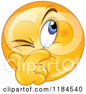 Cartoon Of A Yellow Emoticon Face With A Suspecting Expression Royalty Free Vector Clipart
