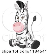 Poster, Art Print Of Cute Baby Zebra Sitting