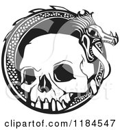 Clipart Of A Black And White Woodcut Royalty Free Vector Illustration by xunantunich