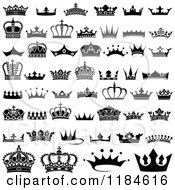 Poster, Art Print Of Black And White Crown Designs