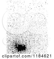 Clipart Of A Black Spray Paint Splatter Royalty Free Vector Illustration