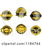 Poster, Art Print Of Yellow And Black Taxi Labels