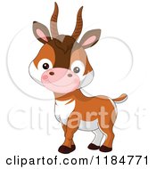 Poster, Art Print Of Cute Baby Antelope Smiling