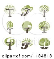 Letter T Tree Designs