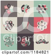 Poster, Art Print Of Retro Styled Coffee Designs