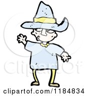 Cartoon Of A Woman Wearing A Hat Royalty Free Vector Illustration