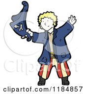 Cartoon Of A Boy In A Pirate Costume Royalty Free Vector Illustration