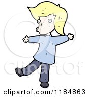 Cartoon Of A Boy Whistling Royalty Free Vector Illustration by lineartestpilot