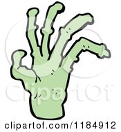 Cartoon Of A Monster Hand Royalty Free Vector Illustration