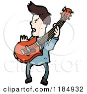 Man Playing A Guitar
