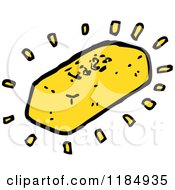 Cartoon Of A Gold Bar Royalty Free Vector Illustration by lineartestpilot