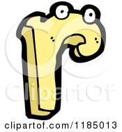 Cartoon Of The Letter R With Eyes Royalty Free Vector Illustration