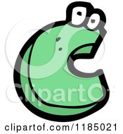 Cartoon Of The Letter C With Eyes Royalty Free Vector Illustration